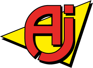 Logotyp för AJ